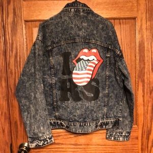 New Listing! Official Rolling Stones Vintage Style Denim Jacket